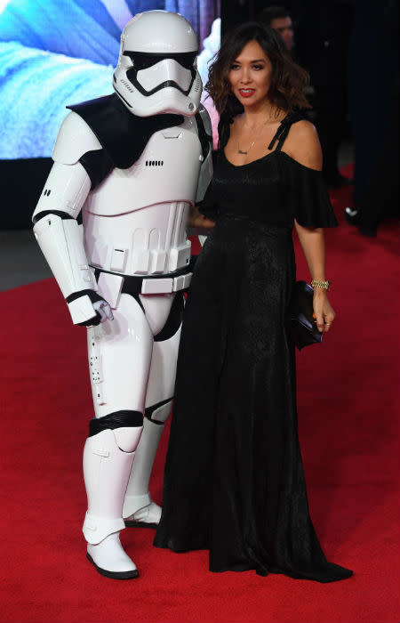 Myleene Klass at the Star Wars premiere