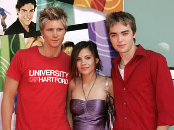 Thad Luckinbill , Eileen April Boylan and Drew Tyler Bell at the Hollywood premiere of MGM's Sleepover