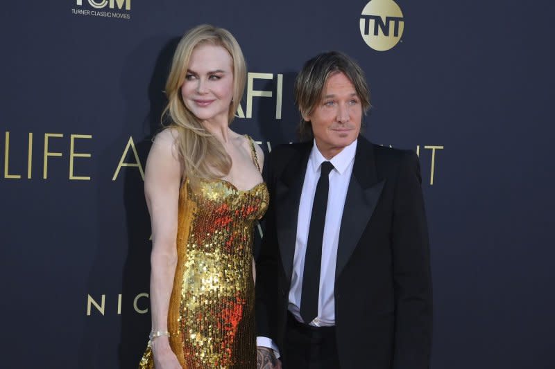 Nicole Kidman (L) and Keith Urban attend the AFI Lifetime Achievement Award gala for Kidman in April. File Photo by Jim Ruymen/UPI