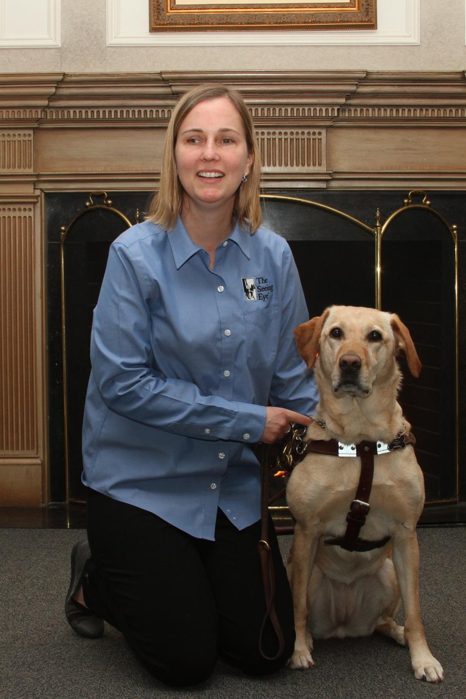 Attorney Melissa Amwell, shown here with her guide dog, is a senior specialist of advocacy and government relations for the Seeing Eye in Morristown, N.J.