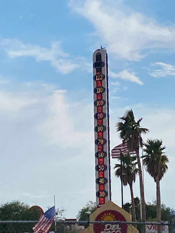 The World’s Tallest Thermometer, in Baker, California
