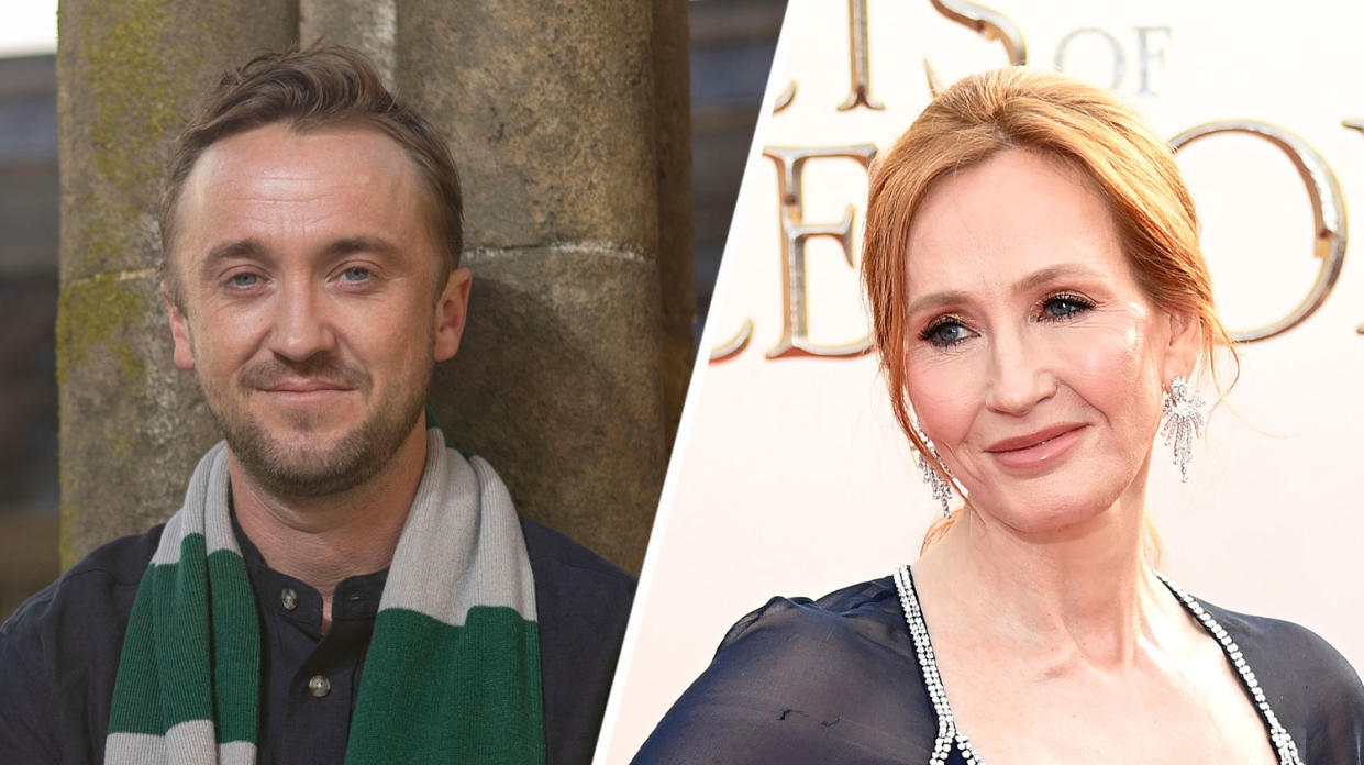 Tom Felton spoke about JK Rowling in a recent interview. (Getty)