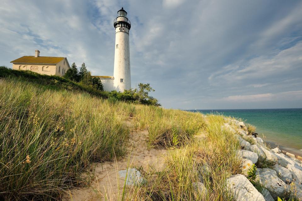 South Manitou Island Lighthouse, Sleeping Bear Dunes National Lakeshore. Michigan, USA