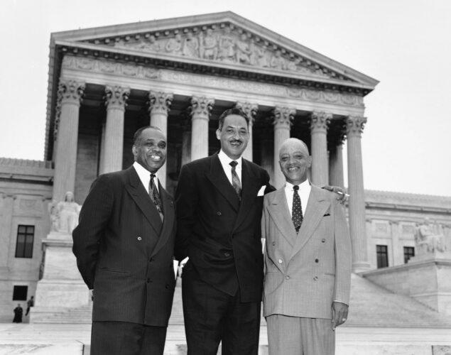 Thurgood Marshall after winning Brown v. Board of Education (Bettmann/Getty Images)