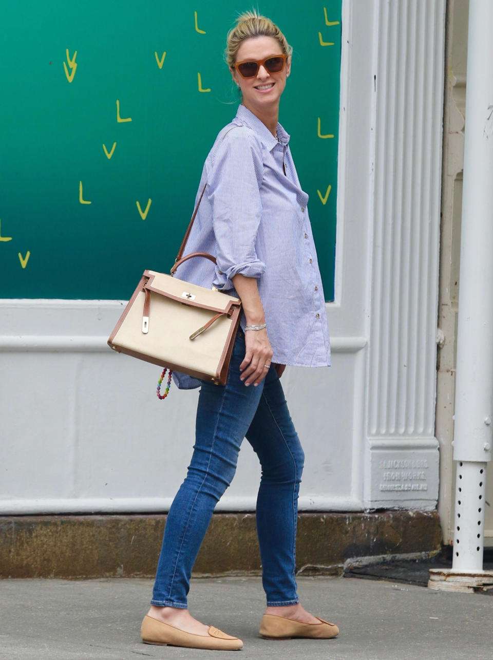 <p>Nicky Hilton steps out in N.Y.C. on May 11 for a bit of shopping in Soho.</p>