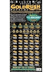 Billion dollar gold rush supreme  Florida Lottery scratch-off game.