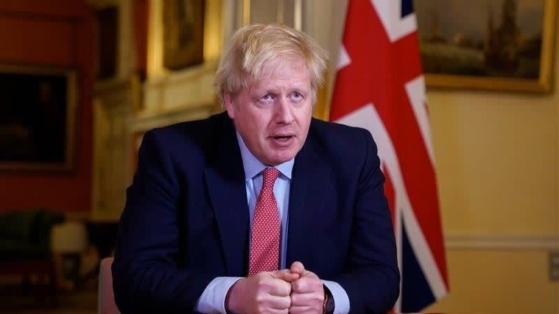 英國首相強生再度自我隔離。（圖／翻攝自Boris Johnson臉書）