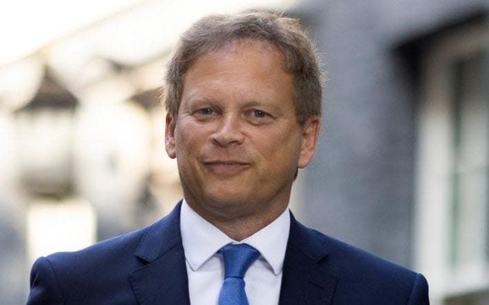 Grant Shapps, the Secretary of State for Transport - No10 Downing Street 