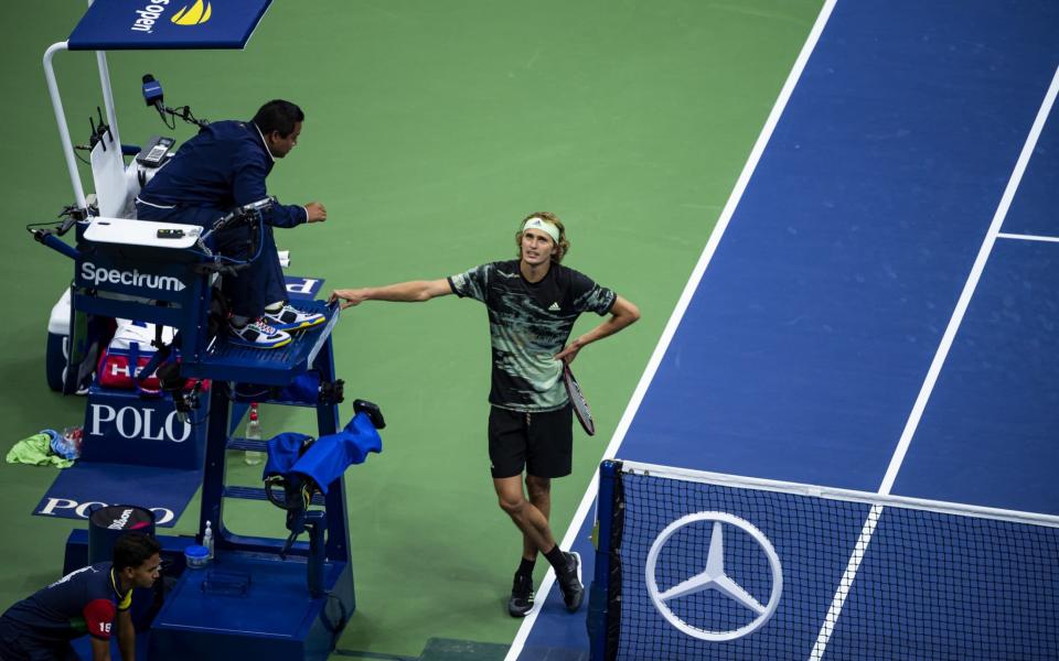 Zverev exited the US Open in familiar fashion - Getty Images North America