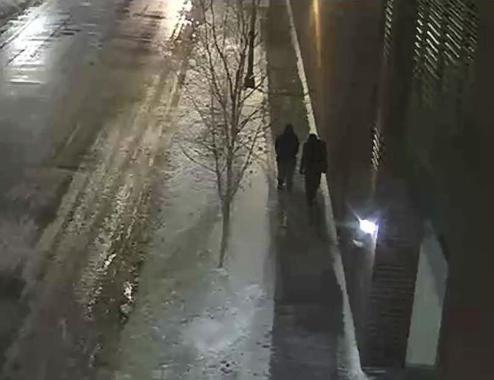 This surveillance image shows two men who had been 