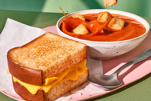 <p>Panera             </p> Panera has $1 soup for the month of January