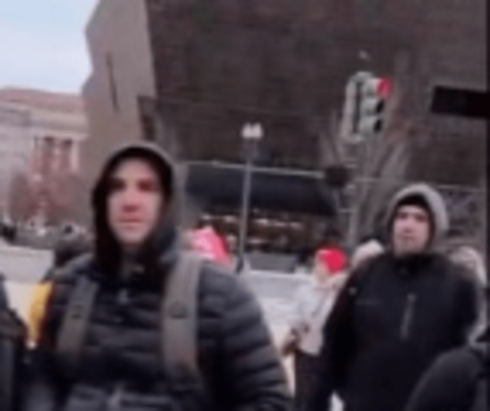 The men, identified as the Walker brothers, were on their way to the Capitol on January 6.