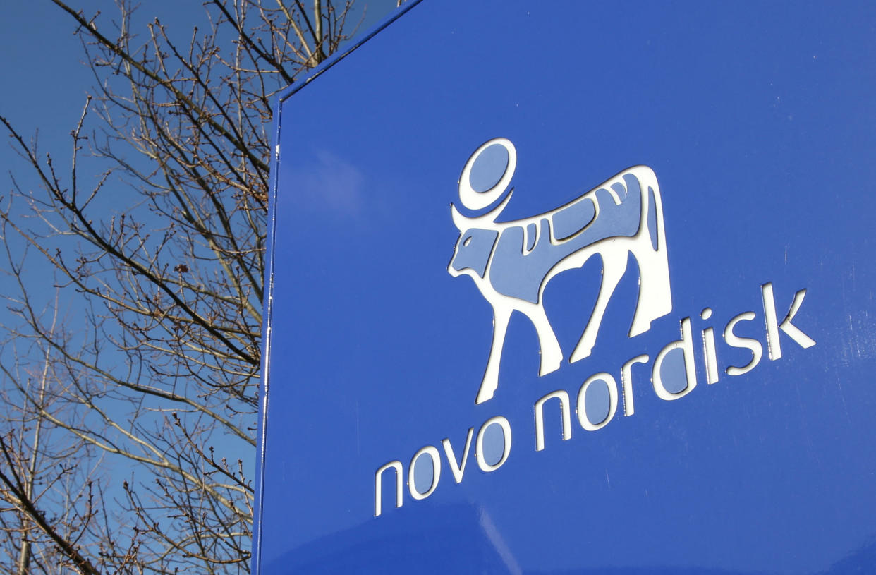 A view shows the logo of Novo Nordisk at the company's office in Bagsvaerd, on the outskirts of Copenhagen, Denmark, March 8, 2024. REUTERS/Tom Little/File Photo
