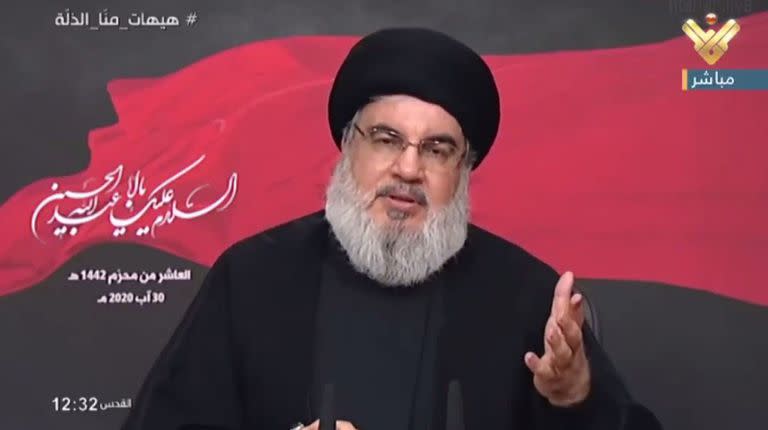 30/08/2020 El secretario general de Hezbolá, Hasán Nasralá POLITICA ORIENTE PRÓXIMO ASIA LÍBANO AL MANAR