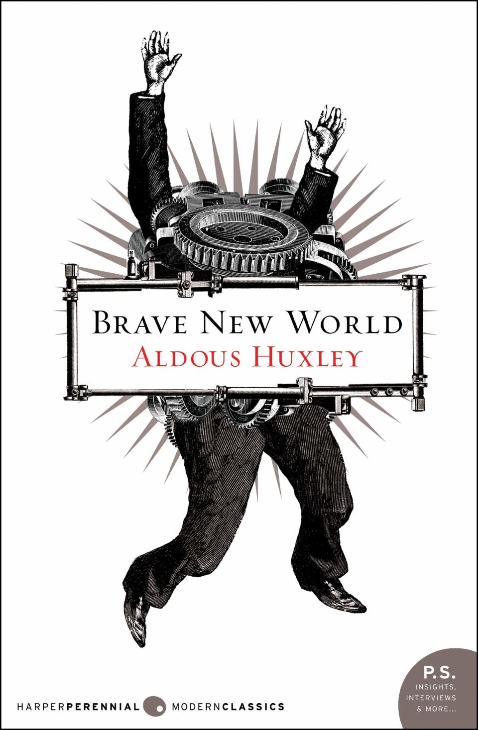 The cover of "Brave New World" by Aldous Huxley