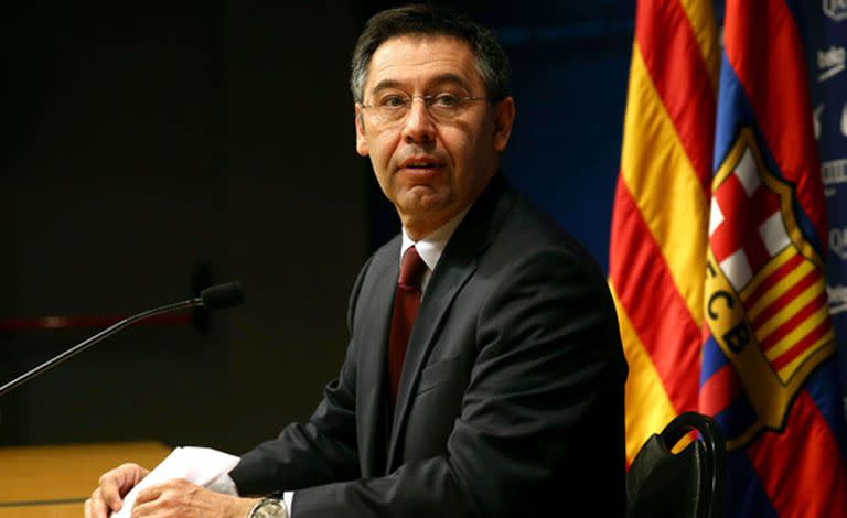 Bartomeu, durante la conferencia de prensa