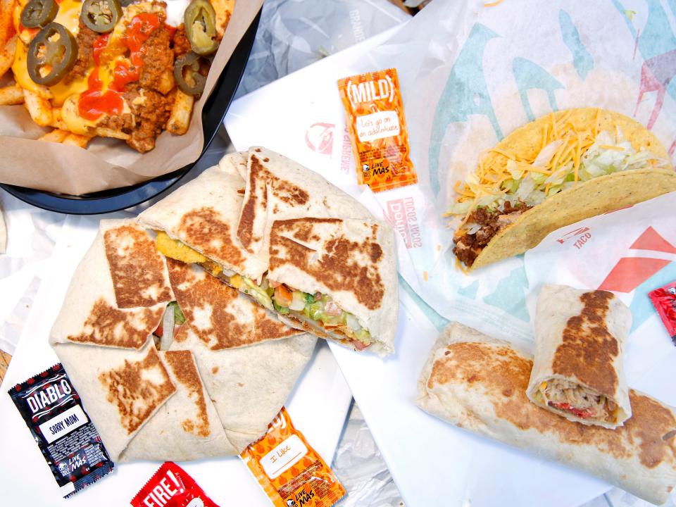 Items from Taco Bell.