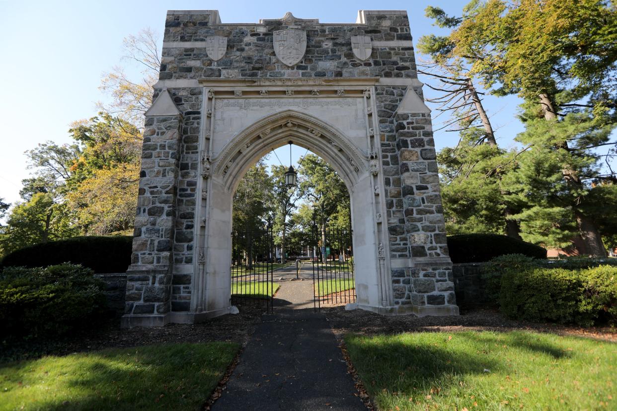 The entrance of Drew University can be seen from Madison Ave. in Madison. Monday, October 5, 2020