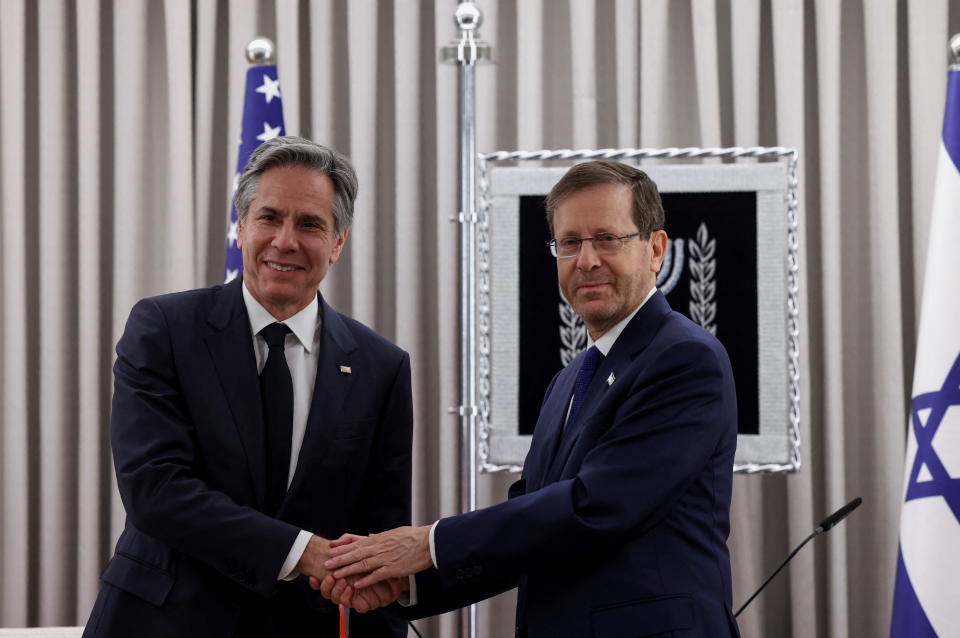 Antony Blinken with Isaac Herzog