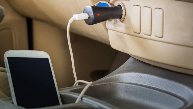 Car chargers are an important emergency item to keep in your car.