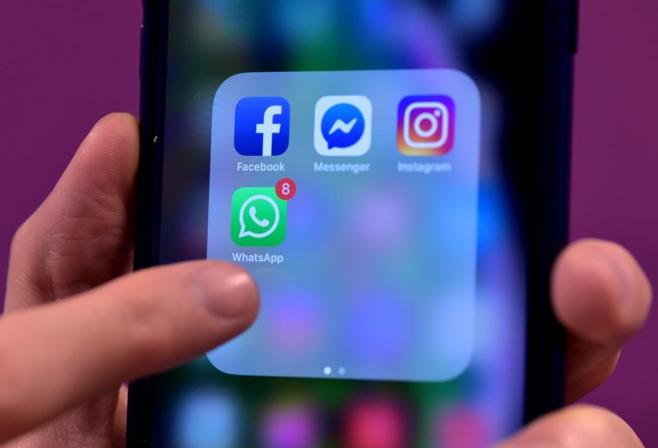 Users of Facebook, Messenger and Instagram will start to receive notifications about the changes from Thursday (PA) (PA Archive)