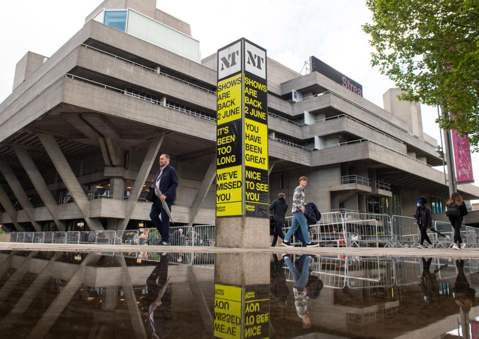 People outside the National Theatre (PA Wire)