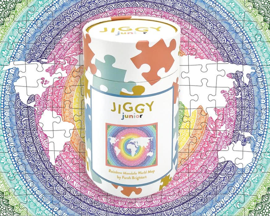 JIGGY Junior Rainbow Mandala World Map