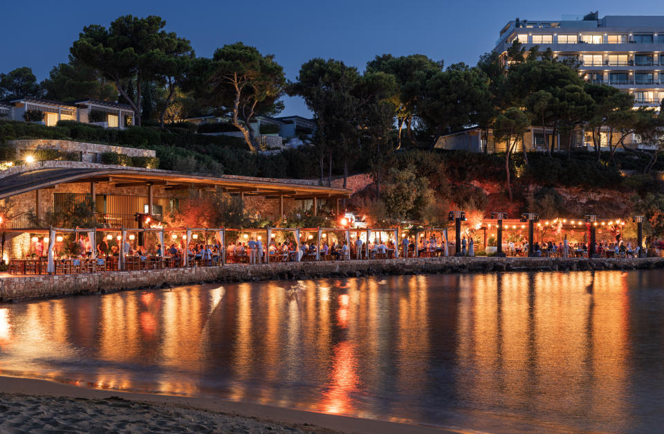 The beachfront Taverna 37 restaurant at The Four Seasons Astir Palace Hotel in Athens