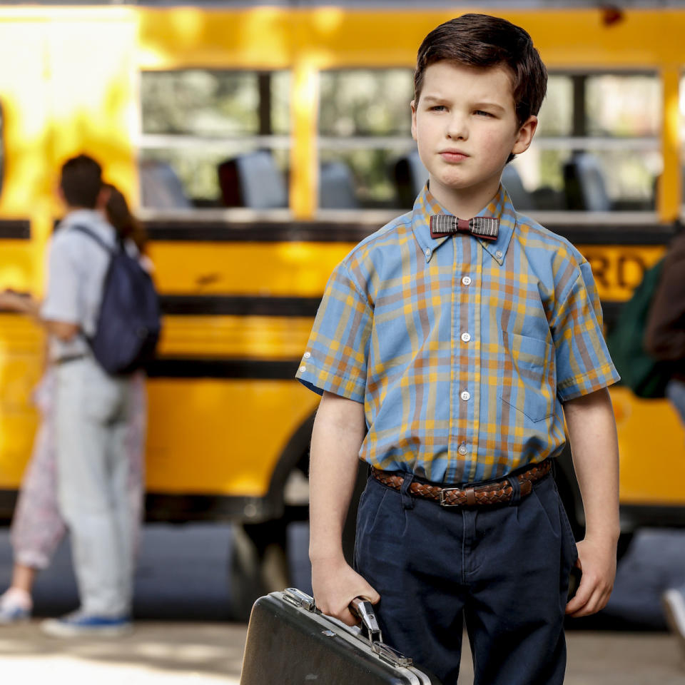 Iain Armitage as Sheldon in Young Sheldon