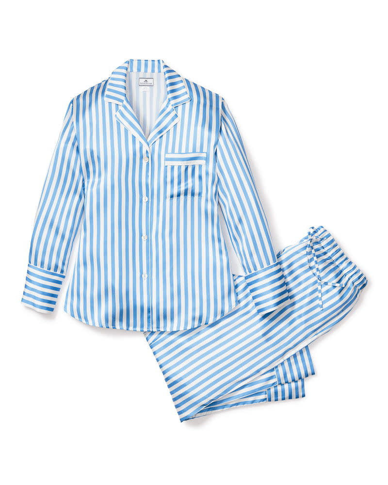 <p><a href="https://go.redirectingat.com?id=74968X1596630&url=https%3A%2F%2Fwww.petite-plume.com%2Fproducts%2Fwomens-azure-stripe-silk-pajama-set&sref=https%3A%2F%2Fwww.esquire.com%2Flifestyle%2Fg39178394%2Fanniversary-gifts-for-her-wife-girlfriend%2F" rel="nofollow noopener" target="_blank" data-ylk="slk:Shop Now;elm:context_link;itc:0;sec:content-canvas" class="link ">Shop Now</a></p><p>Women's Silk Pajama Set</p><p>petite-plume.com</p><p>$295.00</p>