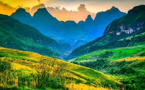 The Drakensberg mountains - Credit: getty