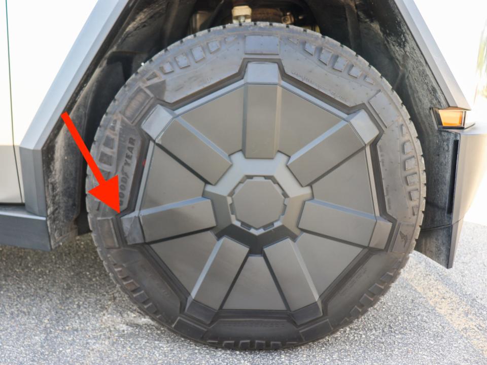 Tesla Cybertruck wheel