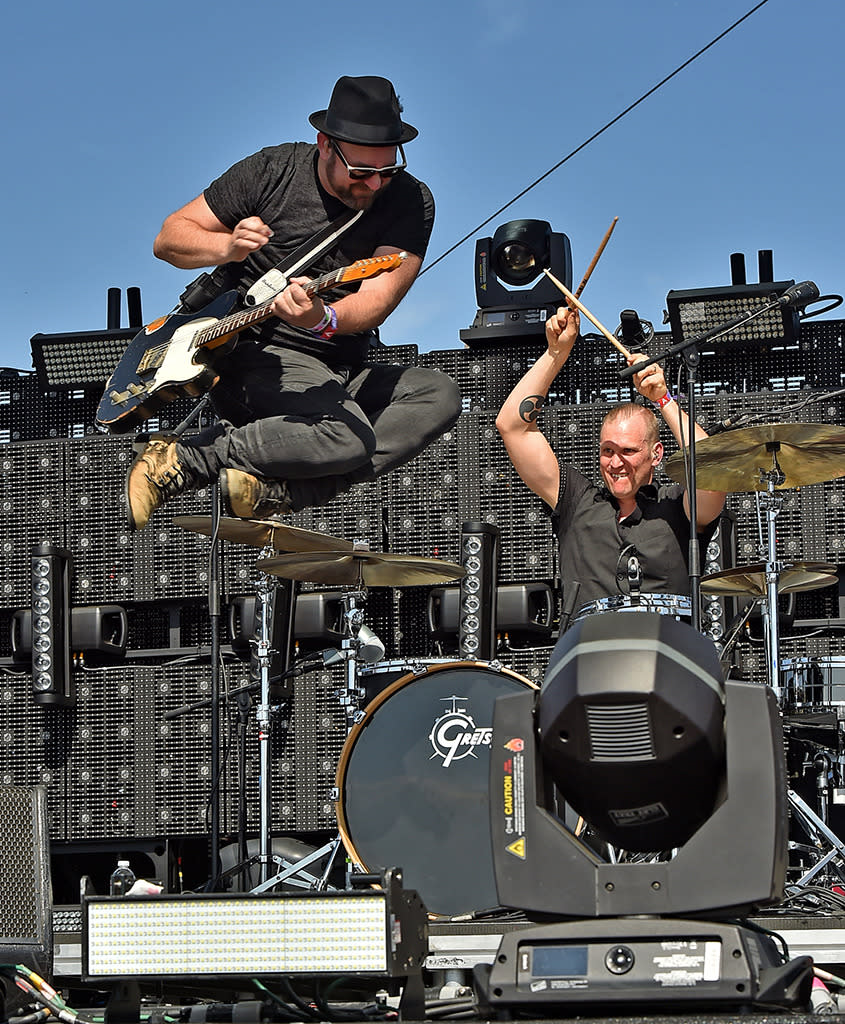 Kristian Bush performs onstage during 2016 Stagecoach California’s Country Music Festival at Empire Polo Club on April 29, 2016 in Indio, California. (Photo: Kevin Winter/Getty Images)