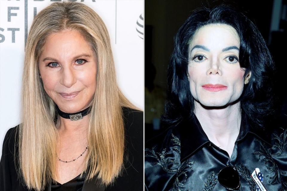 Barbra Streisand; Michael Jackson | Gilbert Carrasquillo/FilmMagic; Carlo Allegri/Getty Images