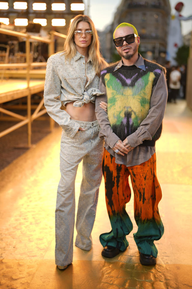 MFW - Louis Vuitton - Front Row Maluma attend the Louis Vuitton Spring  Summer 2024 fashion show duri