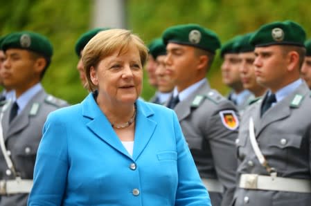 FILE PHOTO: German Chancellor Merkel receives Finland's Prime Minister Rinne in Berlin