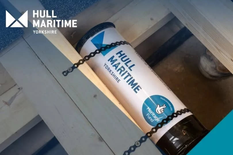 A time capsule has been buried under the floor at Hull's Maritime Museum