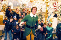 <p>“Buddy the Elf, what’s your favorite color?” There are your traditional Christmas movie classics, and your contemporary Christmas movie classics, and this Jon Favreau-directed, Will Ferrell-starring gem might be the rare gift that fits in both stockings. Charting the journey of Santa’s most lovable, most <em>ginormous</em> helper as he leaves the North Pole for New York, it’s an uproariously funny fish-out-of-water comedy, charming family yarn, and heartfelt love letter to the Big Apple. —<em>Kevin Polowy</em> (Available on Amazon, Google Play, iTunes, Vudu, YouTube)<br><em>(Photo: New Line/courtesy Everett Collection)</em> </p>