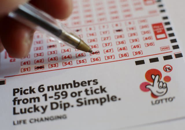 Lottery sales have fallen recently (Yui Mok/PA)