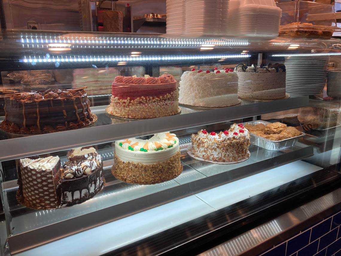 Olympia Gyros at 670 Lake Joy Road, Suite 150, in Warner Robins offers cake slices.