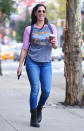 <p>There’s no question about who’s the comedian’s favorite superhero, after she sported a Wonderwoman T-shirt on the streets of NYC. (Photo: BACKGRID) </p>