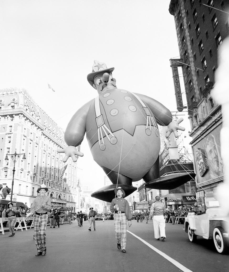 Past and present: balloons of Macy’s Thanksgiving Day Parade