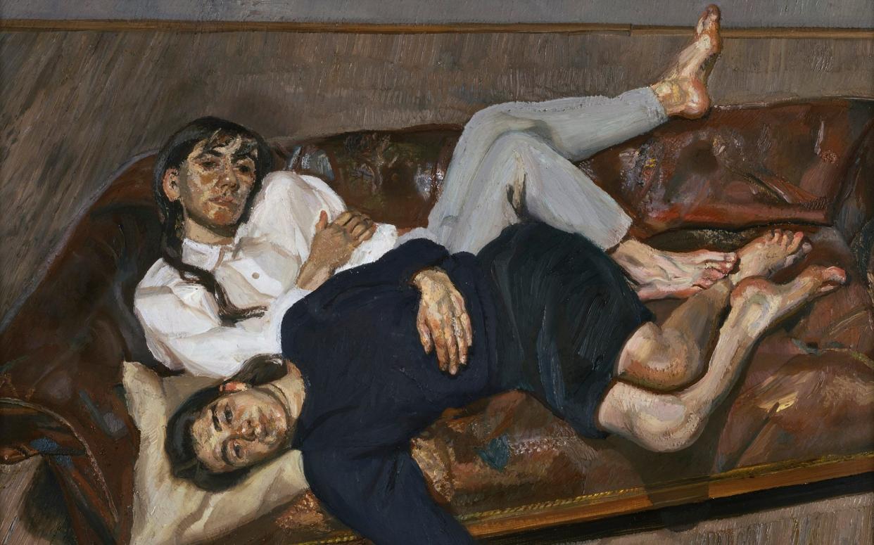 Lucian Freud's Bella and Esther (1988, detail) - Lucian Freud Archive/ Bridgeman Images/Private collection