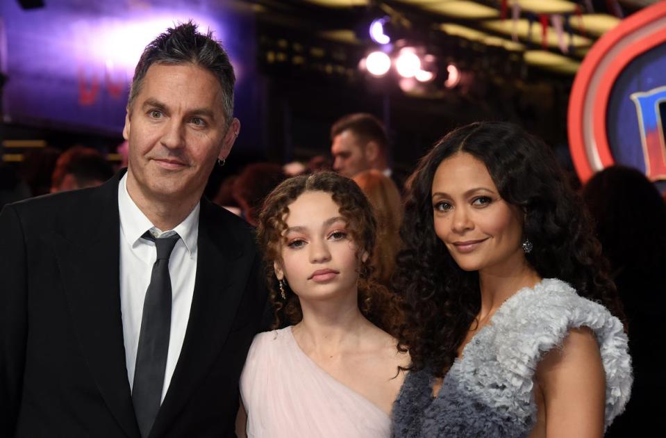 Ol Parker, Nico Parker and Thandie Newton (Getty Images)