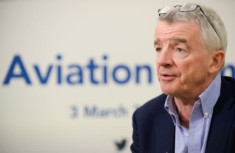Ryanair Chief Executive Michael O'Leary attends the Europe Aviation Summit in Brussels