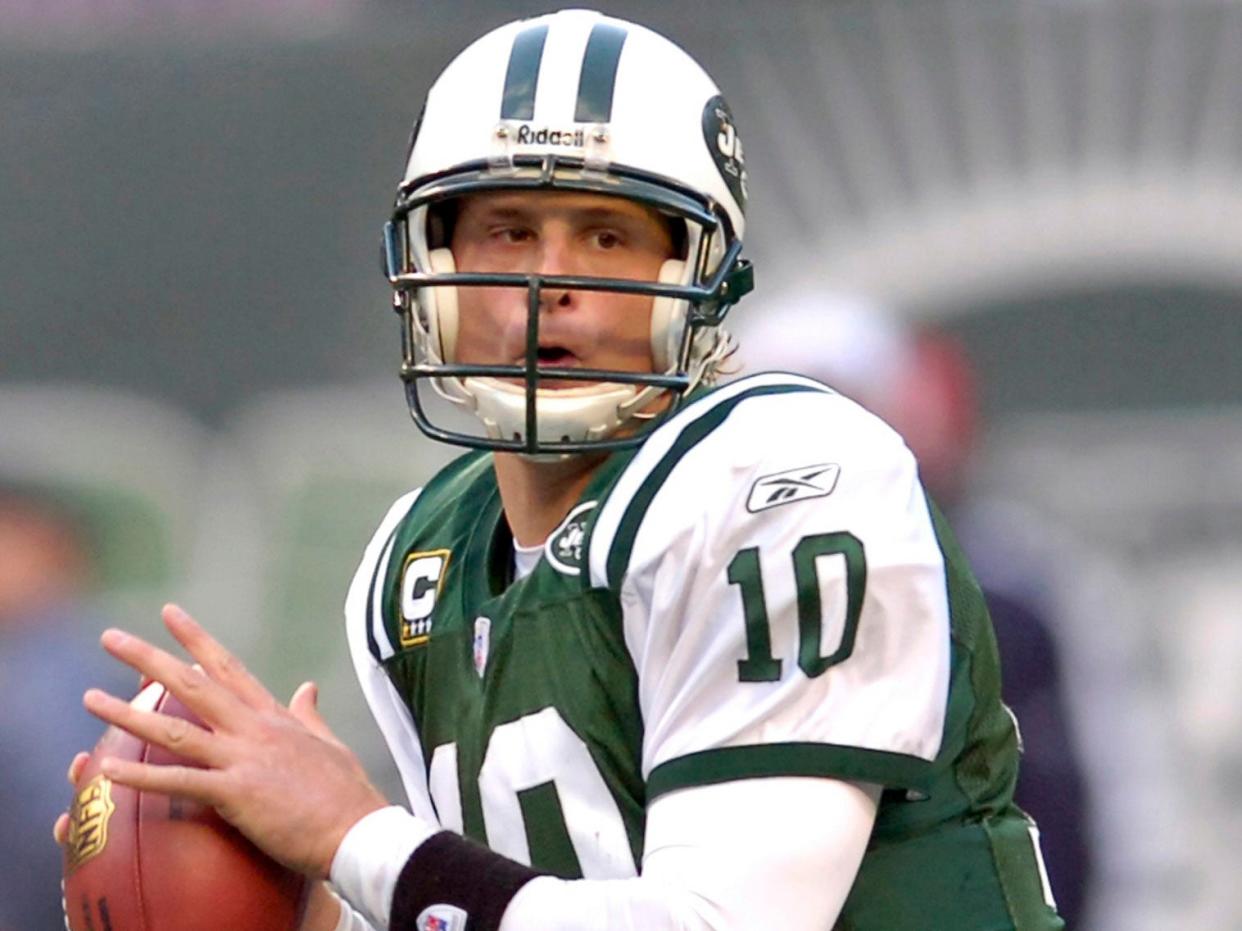 Chad Pennington led the Jets in a 41-0 playoff victory over the Indianapolis Colts after the 2002 season.