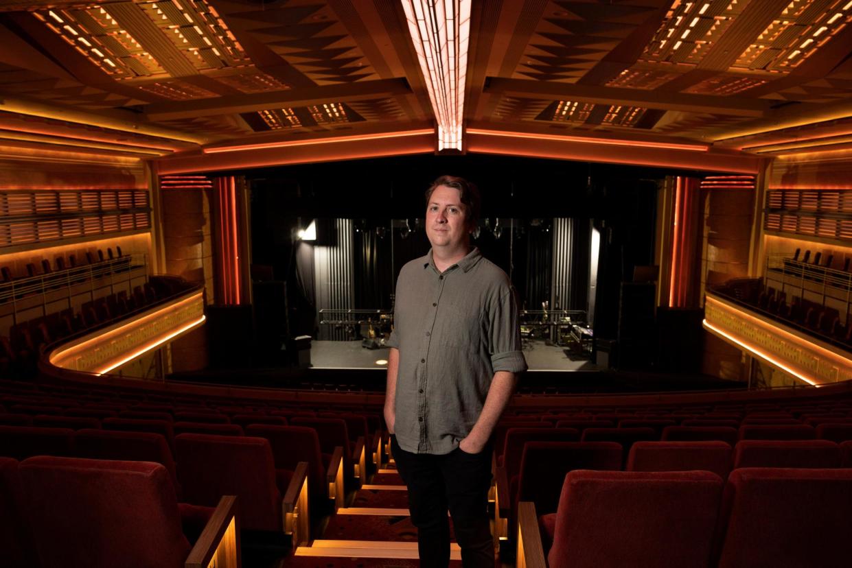 <span>‘Someone walked up and handed our box office staff $1,000 in cash’ … Nick Stabback, the manager of the Enmore theatre in Sydney.</span><span>Photograph: Jessica Hromas/The Guardian</span>