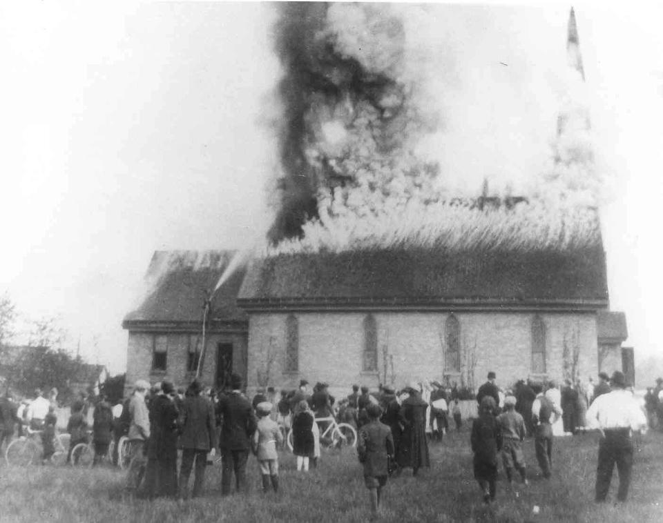 In 1919, a fire destroyed the original United Methodist Church in Wauwatosa.