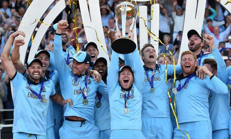 England cricket team after winning 2019 Cricket World Cup