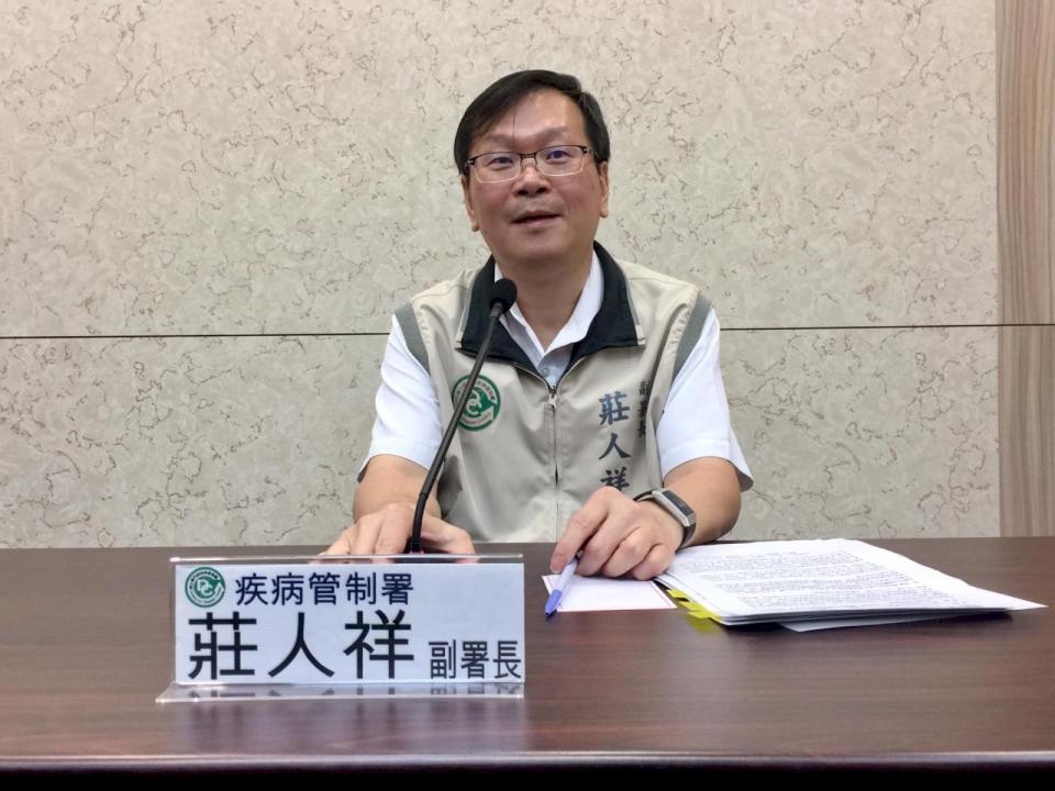 疾管署副署長莊人祥。（蕭照平攝）